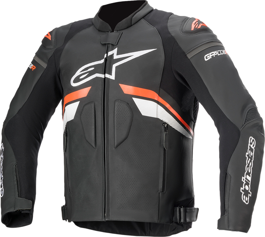 ALPINESTARS GP Plus R v3 Leather Jacket - Black/Red/White - US 38 / EU 48 3100620-1321-48