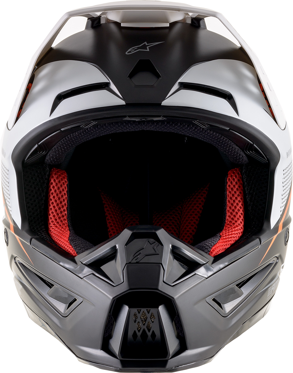 ALPINESTARS SM5 Helmet - Rayon - Black/White/Orange - XL 8304121-1242-XL