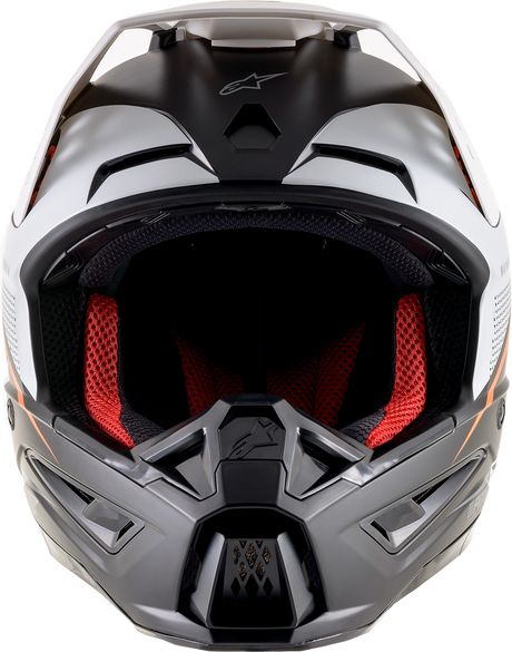ALPINESTARS SM5 Helmet - Rayon - Black/White/Orange - Large 8304121-1242-LG