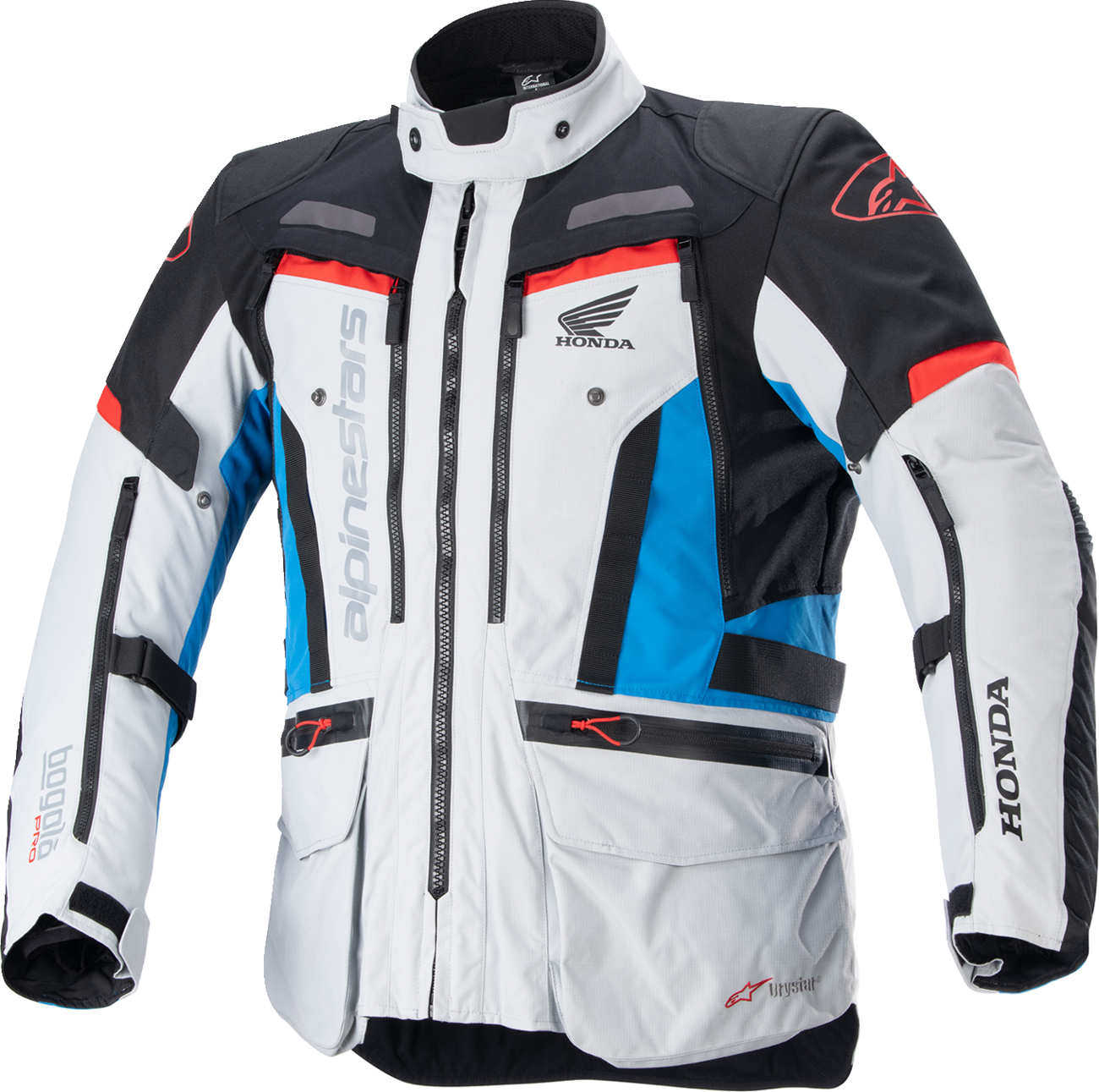 ALPINESTARS Honda Bogotà Pro Drystar® Jacket - Gray/Black/Red/Blue - Large 3206723-9173-L