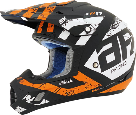 AFX FX-17 Helmet - Attack - Matte Black/Orange - XL 0110-7158