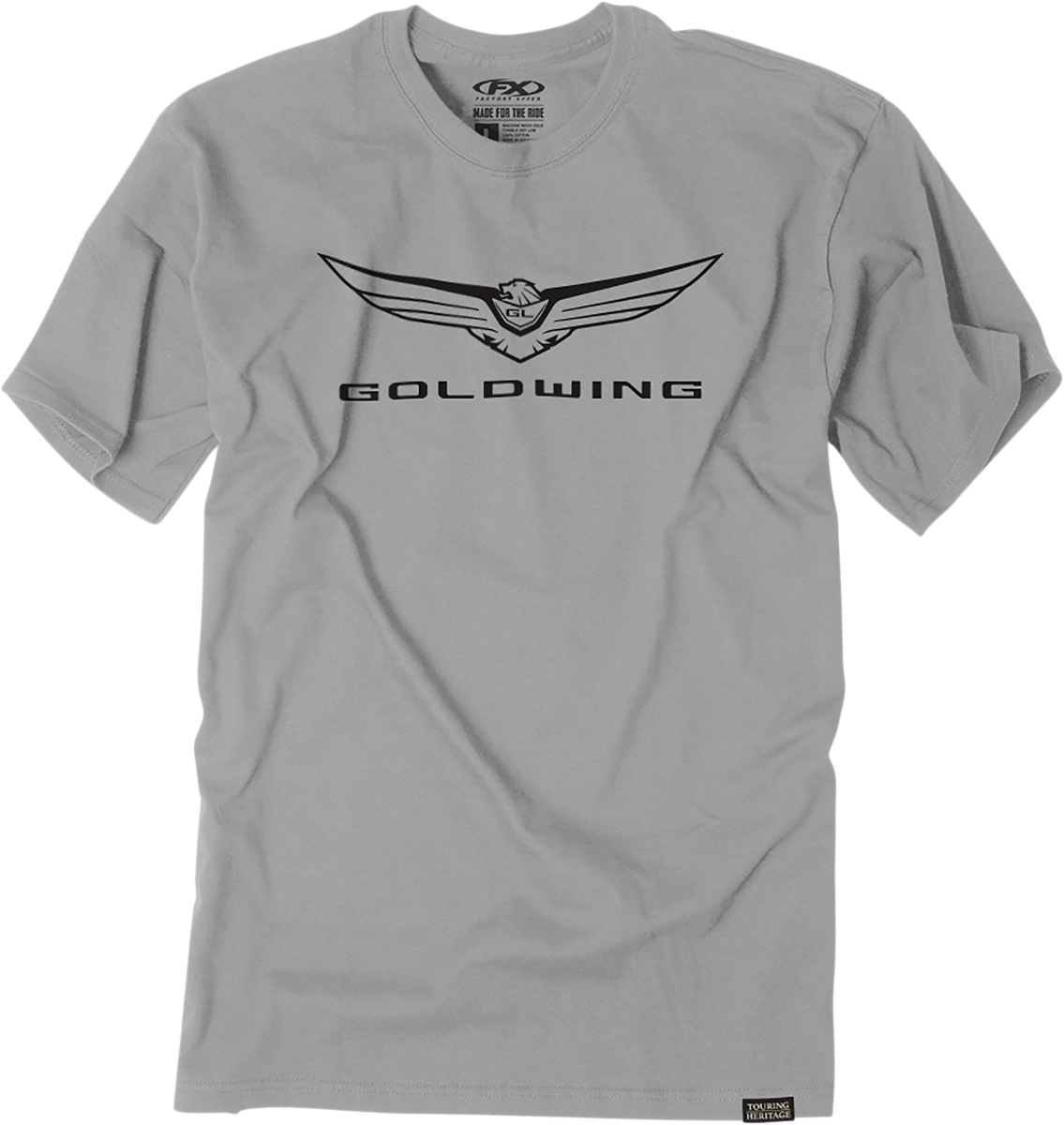 FACTORY EFFEX Goldwing Icon T-Shirt - Gray - Medium 25-87802