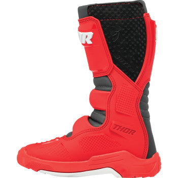 THOR Youth Blitz XR Boots - Red/Charcoal - Size 2 3411-0753