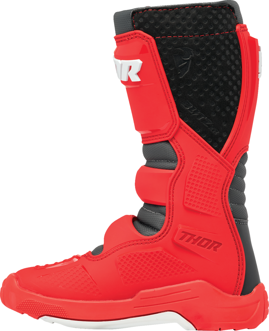 THOR Youth Blitz XR Boots - Red/Charcoal - Size 1 3411-0752