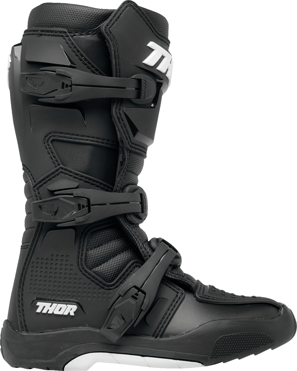 THOR Youth Blitz XR Boots - Black/White - Size 1 3411-0724