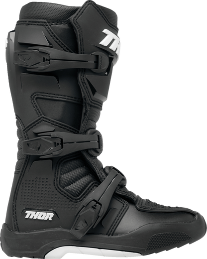 THOR Youth Blitz XR Boots - Black/White - Size 1 3411-0724