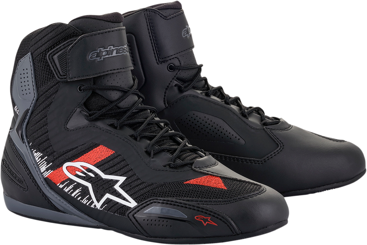 Zapatos ALPINESTARS Faster-3 Rideknit - Negro/Gris/Rojo - US 12.5 25103191165125