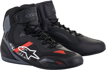 Zapatos ALPINESTARS Faster-3 Rideknit - Negro/Gris/Rojo - US 12.5 25103191165125