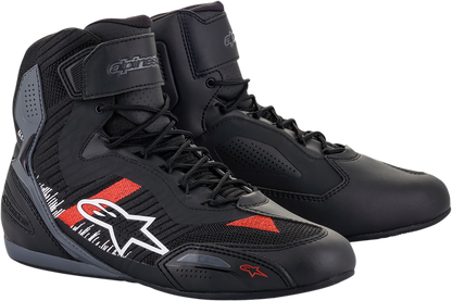 Zapatos ALPINESTARS Faster-3 Rideknit - Negro/Gris/Rojo - US 8 251031911658