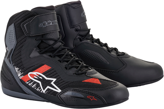 Zapatos ALPINESTARS Faster-3 Rideknit - Negro/Gris/Rojo - US 10.5 25103191165105