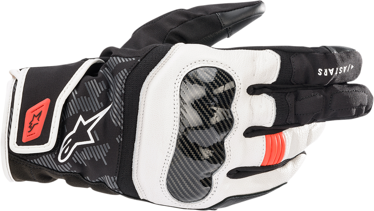 ALPINESTARS SMX Z Drystar ® gloves - Black/White/Fluo Red - Large 3527421-1231-L