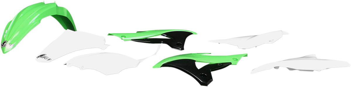 Kit de carrocería de repuesto UFO - OEM Verde/Blanco/Negro EL COLOR ES OE PARA 14-15 KAKIT222-999