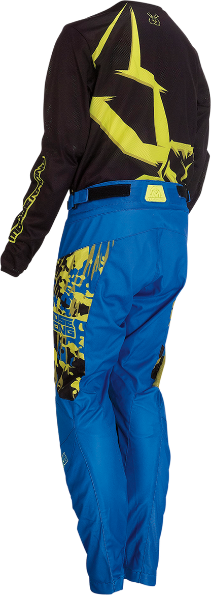 MOOSE RACING Youth Agroid Mesh Jersey - Black/Blue/Hi-Vis - Small 2912-2165