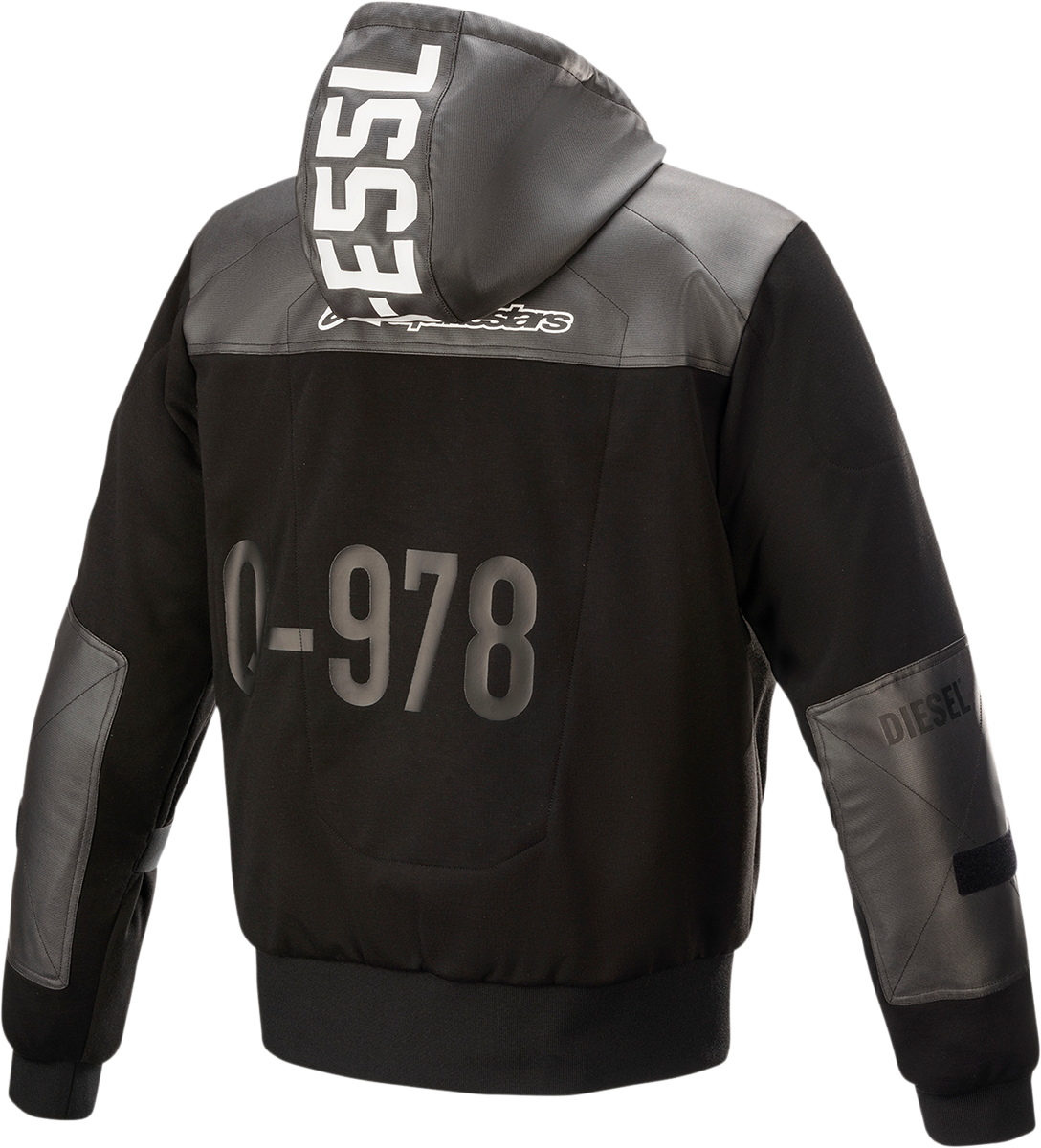 Sudadera con capucha ALPINESTARS Shotaro - Negro - Grande 4207421-10-L 