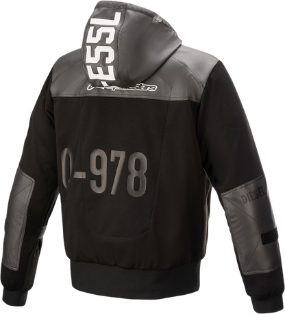 Sudadera con capucha ALPINESTARS Shotaro - Negro - Grande 4207421-10-L 