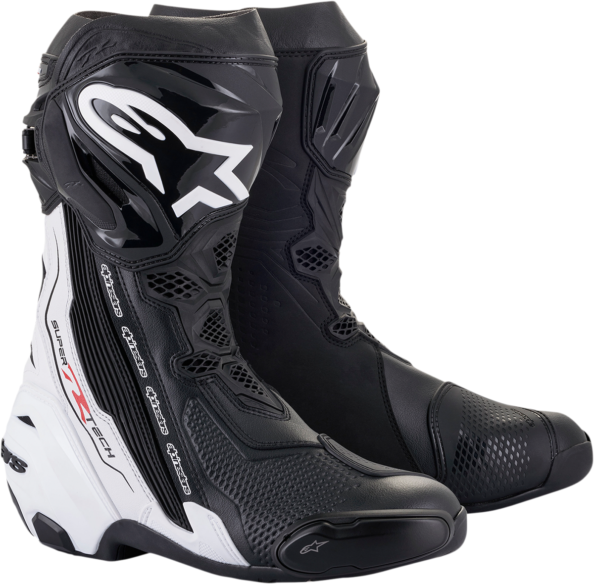 ALPINESTARS Supertech R Boots - Black/White - US 9.5 / EU 44 2220021-12-44