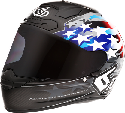 6D ATS-1R Helmet - Patriot - Red/White/Blue - Medium 30-0696