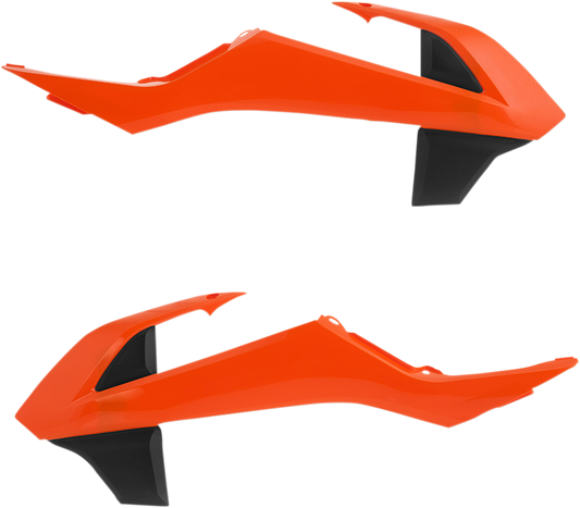 ACERBIS Radiator Shrouds - '16 Orange/Black 2449705226