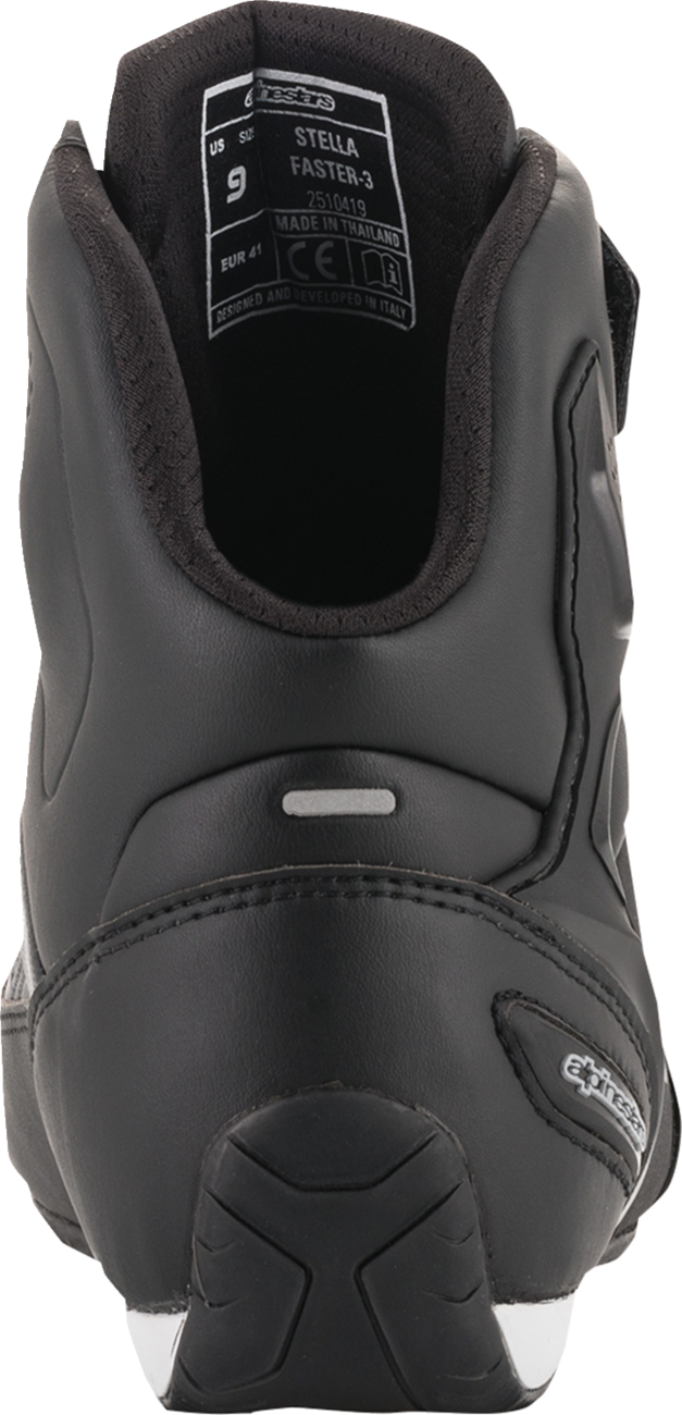 ALPINESTARS Stella Faster-3 Shoes - Black/Silver - US 9 2510419119-9