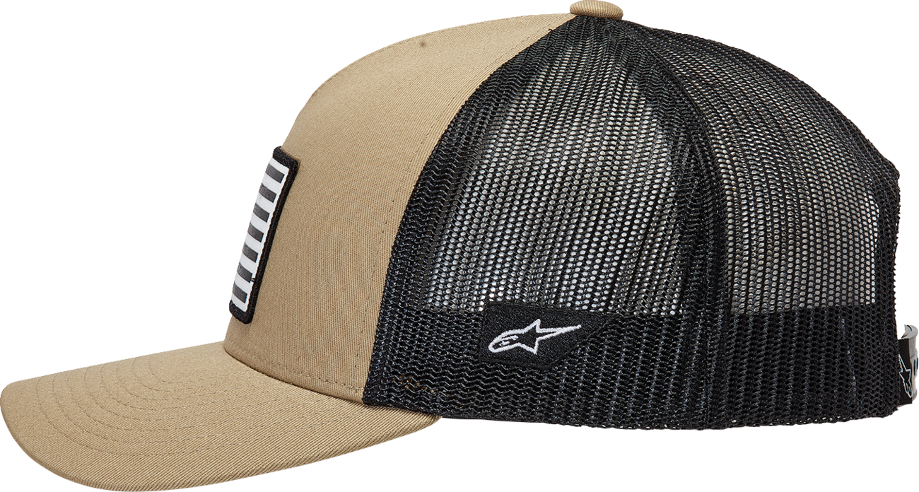 ALPINESTARS Flag Snapback Hat - Sand/Black - One Size 1211810132310OS