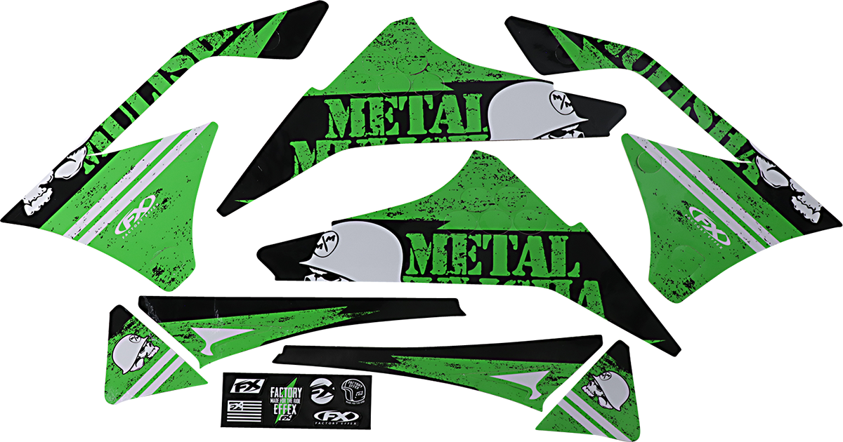 Kit gráfico FACTORY EFFEX Metal Mulisha - Kawasaki 23-11126 