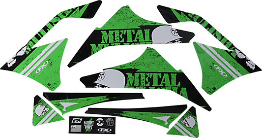 Kit gráfico FACTORY EFFEX Metal Mulisha - Kawasaki 23-11126 