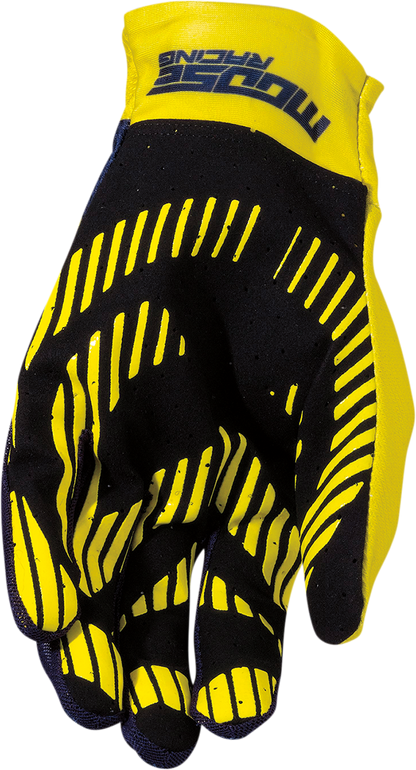 MOOSE RACING MX2™ Gloves - Navy/Hi-Vis - Medium 3330-7035