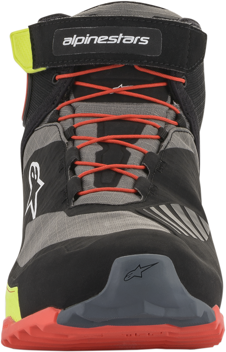 Zapatos ALPINESTARS CR-X Drystar - Negro/Rojo/Amarillo Fluorescente - US 13 2611820153813 