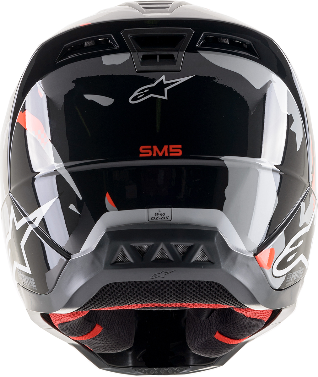 Casco ALPINESTARS SM5 - Rover - Gris/Rojo - 2XL 8303921-1392-2X