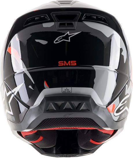 ALPINESTARS SM5 Helmet - Rover - Gray/Red - Medium 8303921-1392-MD