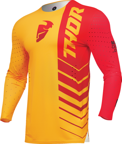 THOR Prime Analog Jersey - Lemon/Red - Large 2910-7679