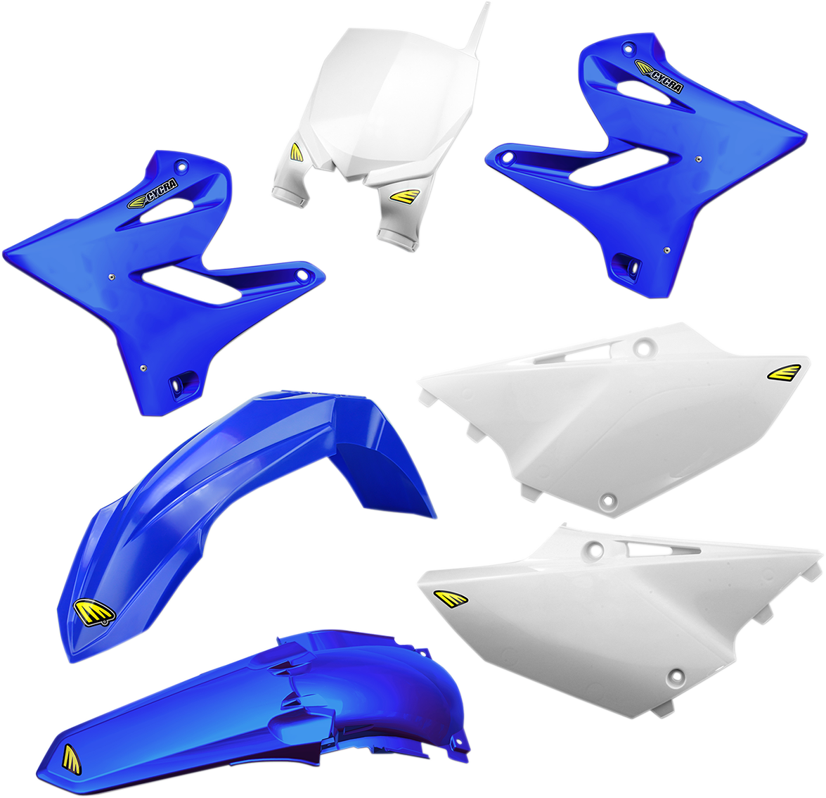 CYCRA Body Kit - Powerflow - Blue/White FORK GUARDS NOT INCLUDED 1CYC-9316-02