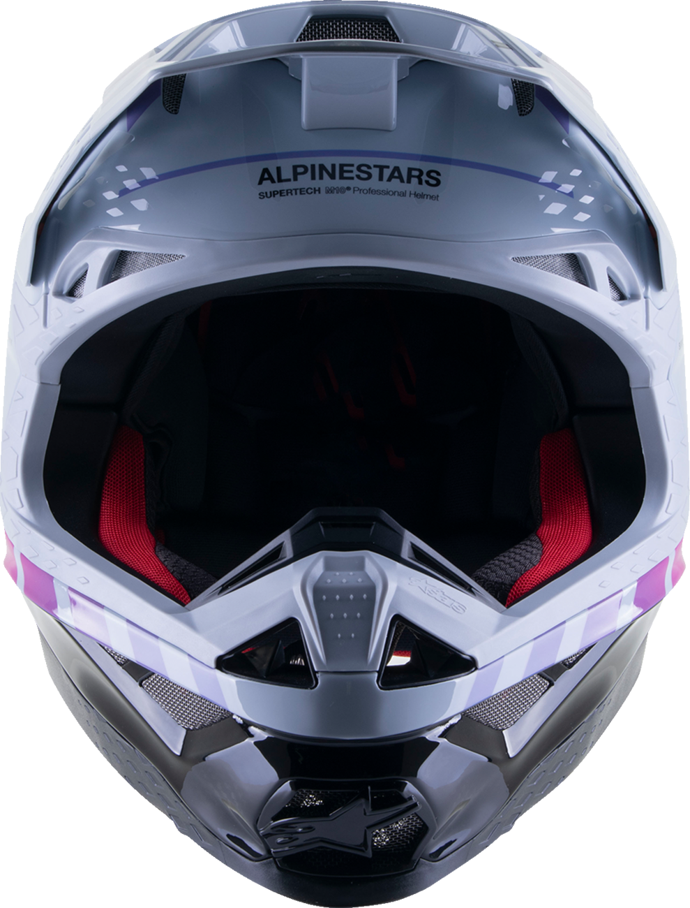 ALPINESTARS Supertech M10 Helmet - Daytona - MIPS® - Haze Gray/Orange Fluo/Rhodamine - Large 8302423-9243-LG