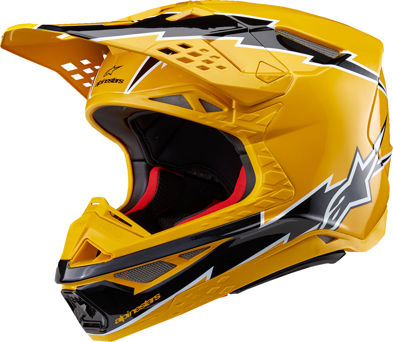 Casco ALPINESTARS Supertech M10 - Ampress - MIPS - Negro brillante/Amarillo - XL 8300823-1414-XL 