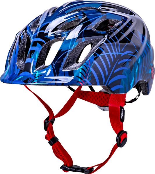 KALI Child Chakra Lighted Helmet - Jungle - Gloss Blue - Small 221022225