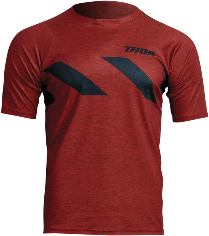 THOR Assist Hazard Jersey - Short-Sleeve - Heather Red/Black - 2XL 5020-0006