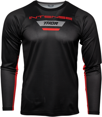 THOR Intense Jersey - Long-Sleeve - Black/Gray - Large 5120-0065