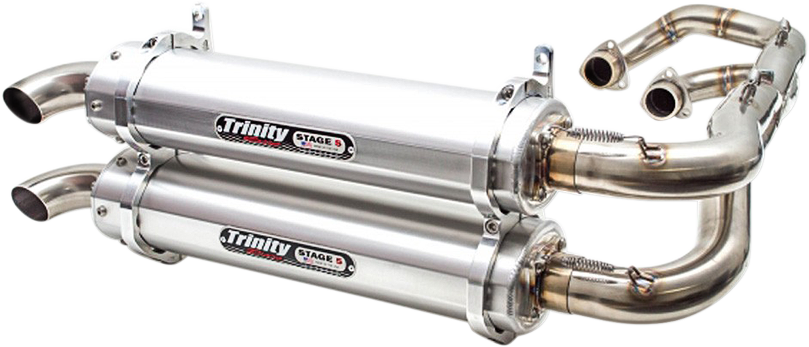 TRINITY RACING Dual Exhaust - Aluminum TR-4162D
