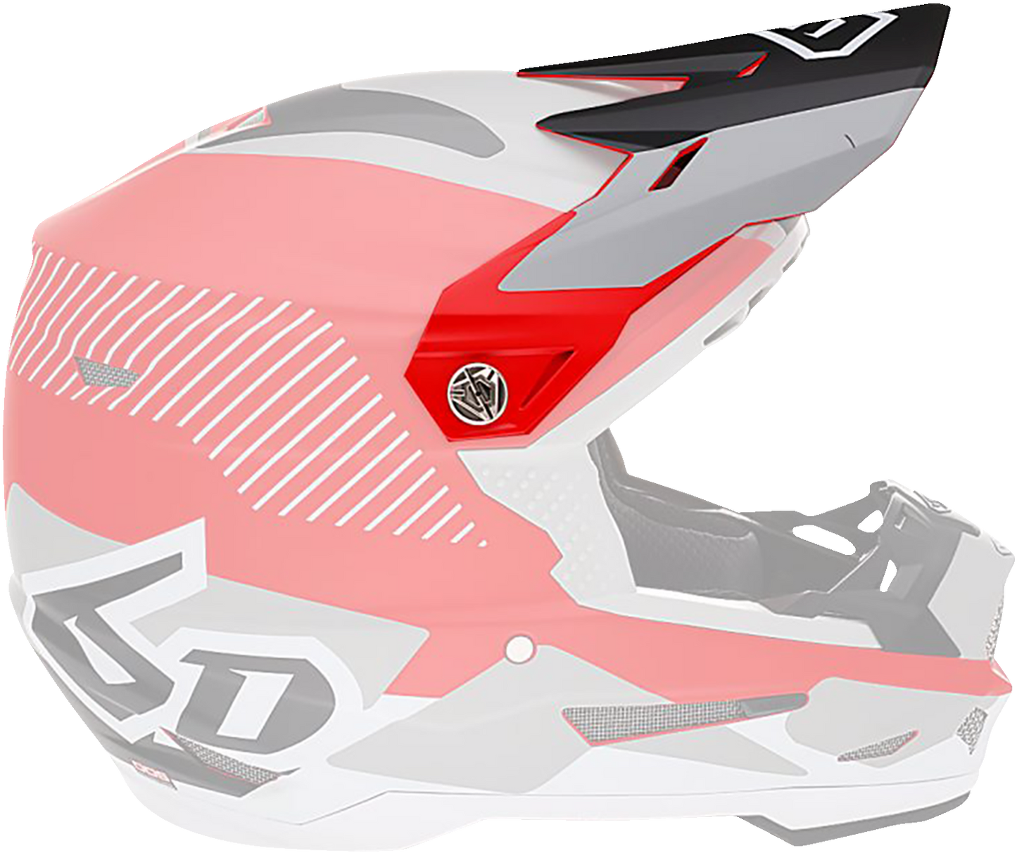 6D ATR-2 Visor - Fusion - Red 72-6103