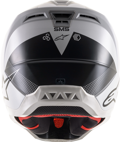 ALPINESTARS SM5 Helmet - Rayon - Gray/Black/Silver - Medium 8304121-928-MD