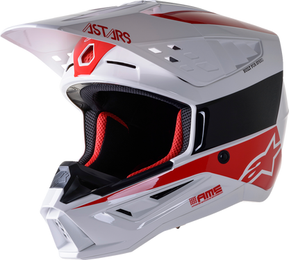 ALPINESTARS SM5 Helmet - Bond - White/Red - 2XL 8303522-2032-2X