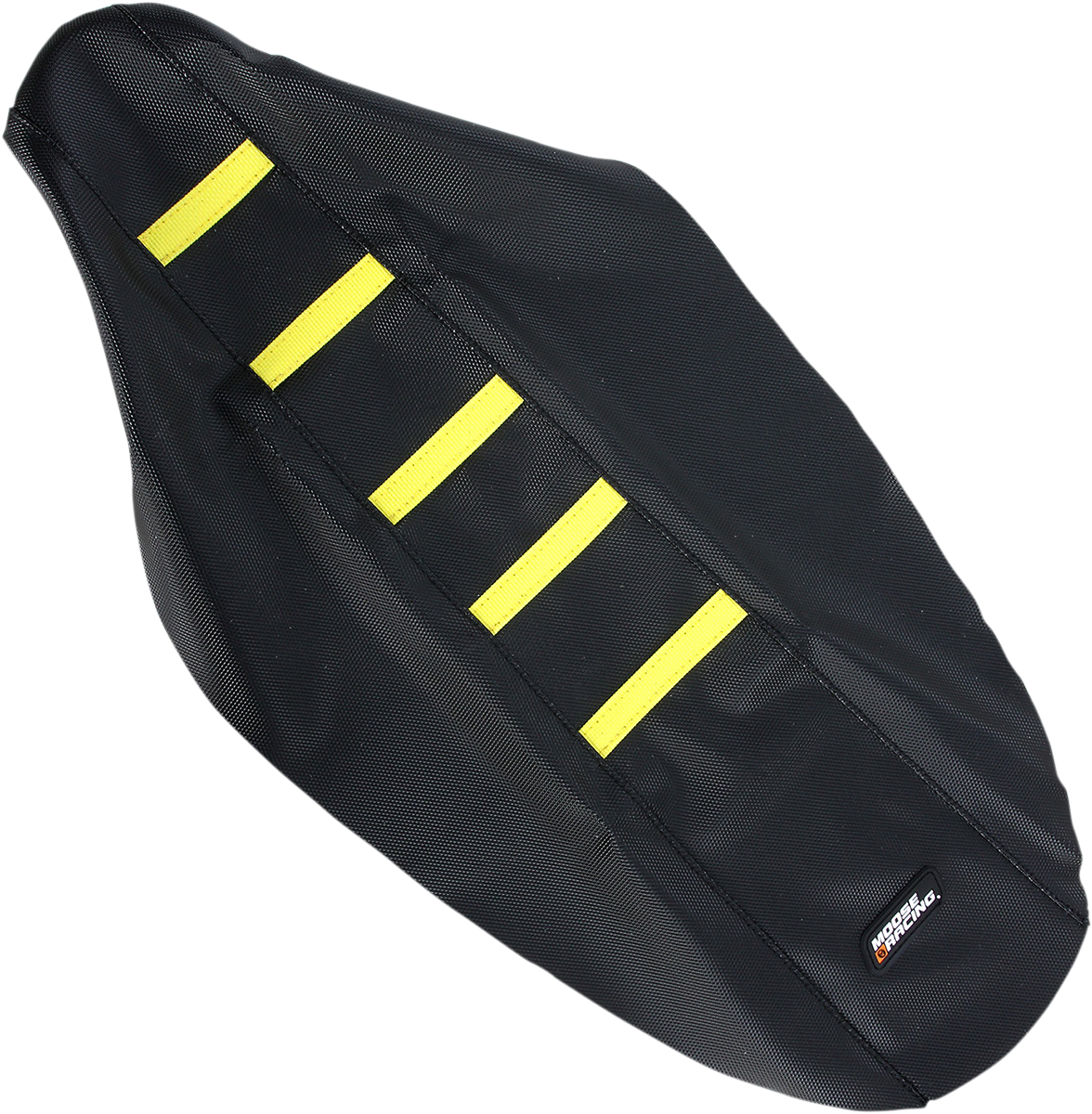 MOOSE RACING Ribbed Seat Cover - Black Cover/Yellow Ribs - Suzuki RMZ25010-331RT