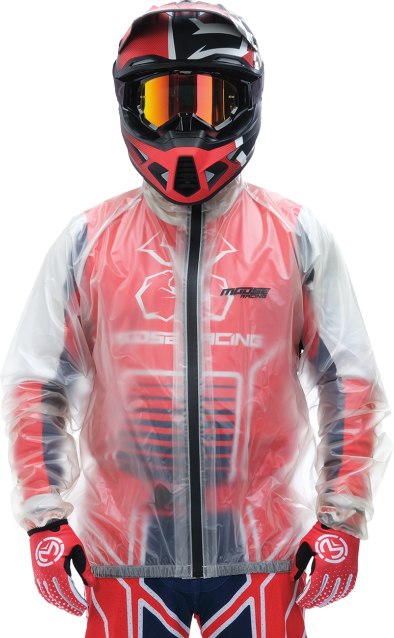 MOOSE RACING Rain Jacket - Clear - Medium 2854-0372