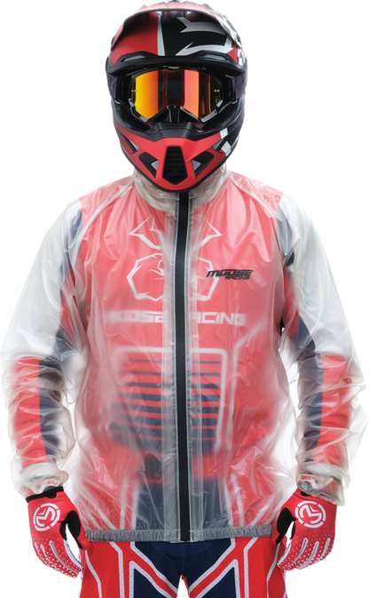 MOOSE RACING Rain Jacket - Clear - Large 2854-0373