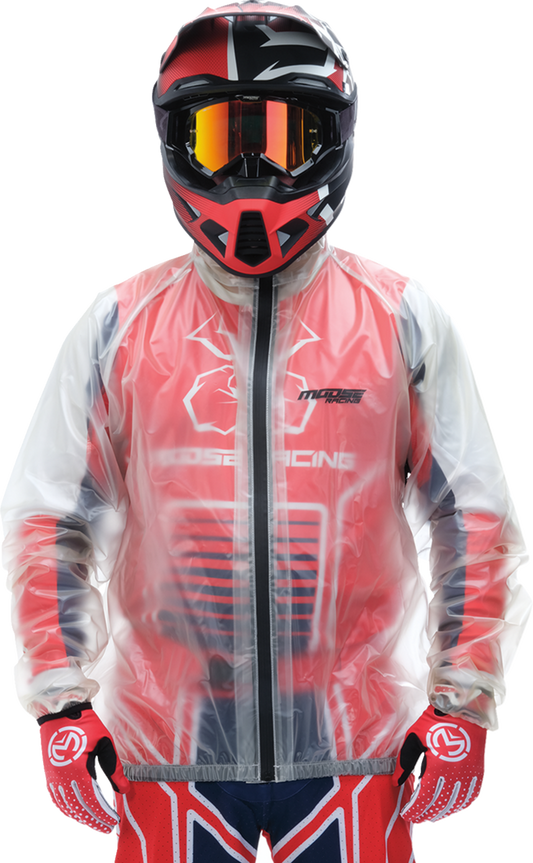 MOOSE RACING Rain Jacket - Clear - Large 2854-0373