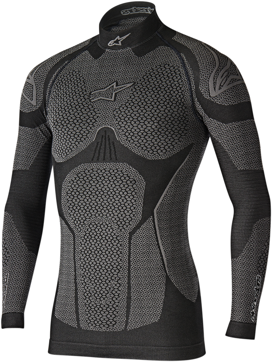 ALPINESTARS Ride Tech Winter Long Sleeve Underwear Top - Black/Gray - XL/2XL 4752117106-XL/2