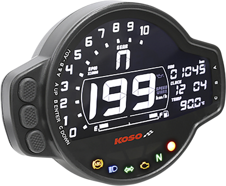 KOSO NORTH AMERICA Multi-Functional Gauge - MS-01 - Universal BA078100