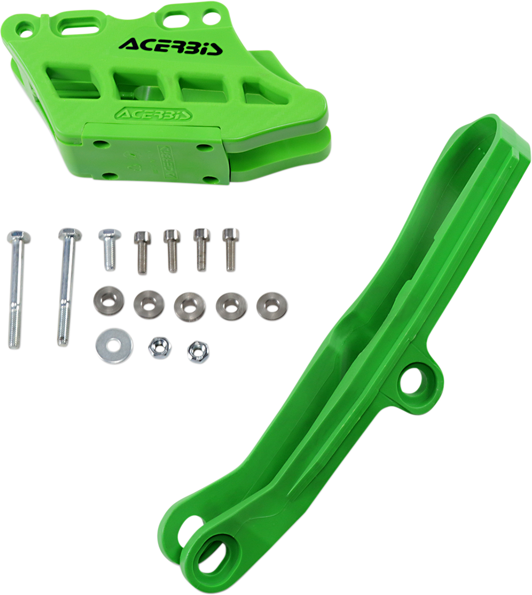 Kit deslizante y guía de cadena ACERBIS 2.0 - Kawasaki - Verde 2734950006