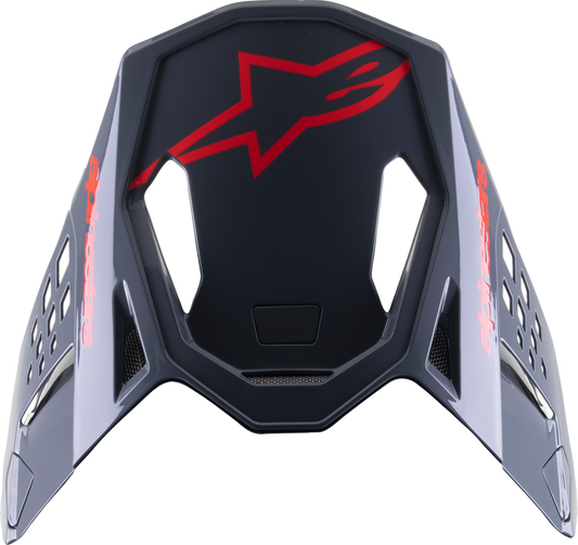 ALPINESTARS Supertech M8 Visor - Radium 2 - Gloss Black/Red 8981523-1397