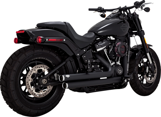 VANCE & HINES Big Shots Staggered Exhaust System - Black 47341